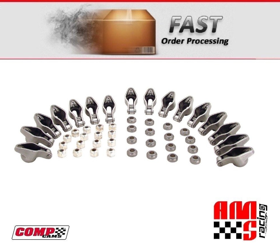 Comp Cam Sbc Rocker Comp Cams 1412-16 Magnum Roller Rocker Arms Set for Chevrolet SBC 1.52 ...
