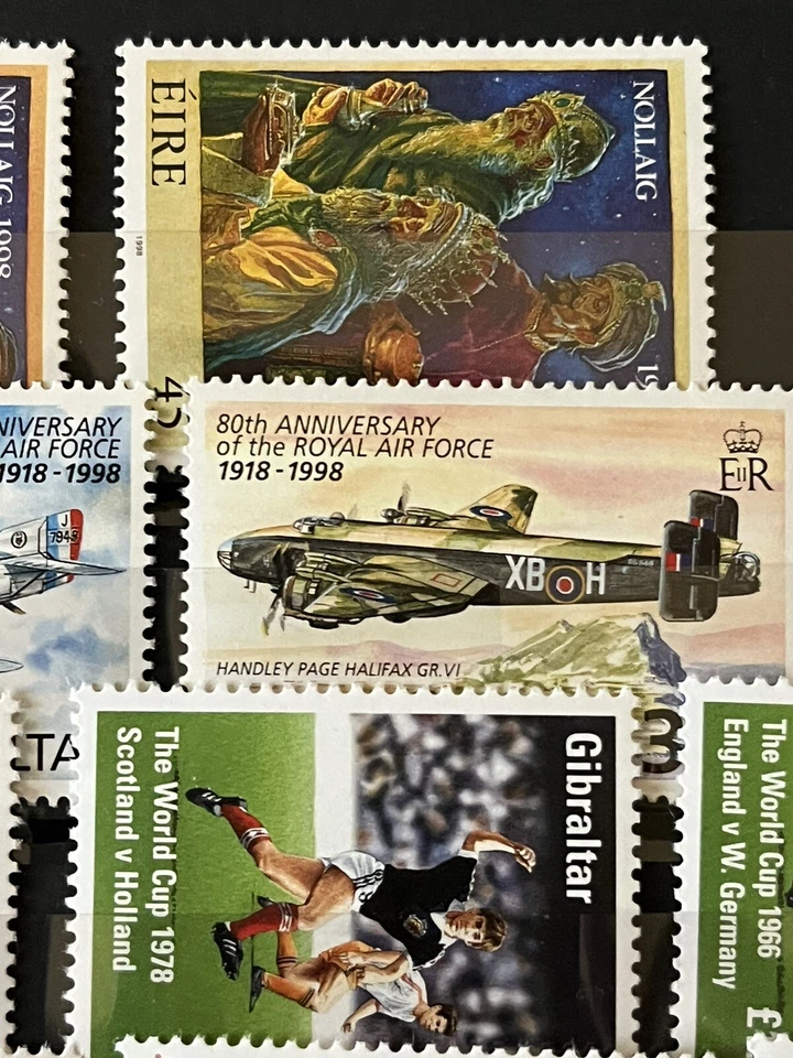 GIBRALTAR/Ireland 1998 - 5 Sets - Soccer, Air Force, Costumes, History - MNH - Image 4 of 4