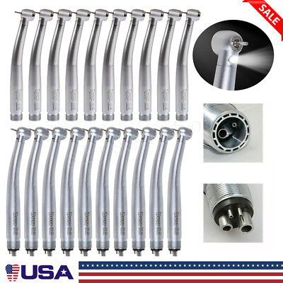 Dental LED E-generator High Fast Speed Handpiece Turbine Push Button 2/4 Holes