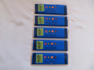 (5) Dylan's Belgian Milk Chocolate Toffee Crunch Candy Bars 2 Oz Each @2