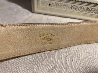 Gucci Brown and Gold Bow Belt Gucci GG Crystal Bow Belt - Size 34 / 85 (SHF-21348) main image 2