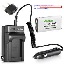 Kastar Battery AC Charger for Pentax Optio 33WR Optio 43WR Optio 540 Optio S30