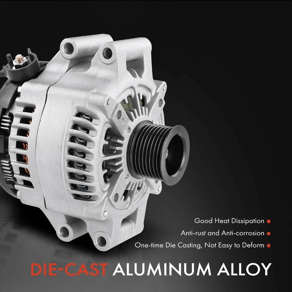 Alternador para BMW 335i 435i 535i 640i 740i 210A 12V CW polea embrague 8 ranuras Foto 4 de 4