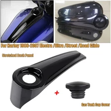 US Stretched Dash Panel &Gas Tank Cap Cover For Harley TOURING BAGGERS 1986-2007