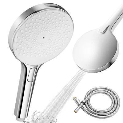 DERW MAX Duschkopf Hochdruck Handbrause Duschbrause Wassersparend mit 1.5m Schlauch 5Modi