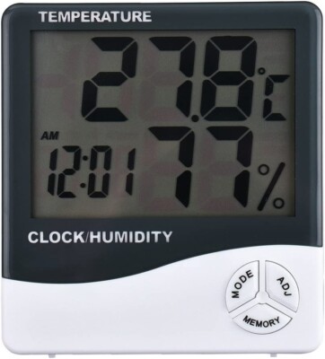 Digitales Thermometer und Hygrometer Messung von Temperatur und Feuchte mit Sonde