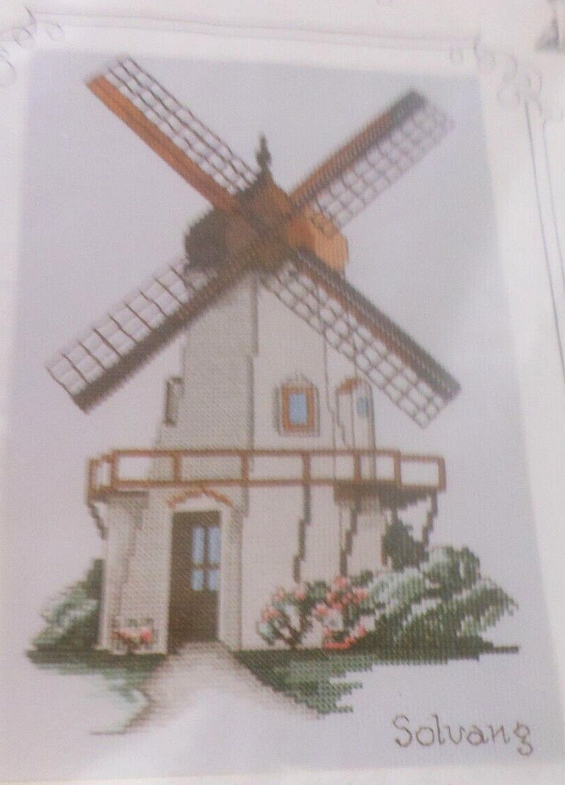 ART VENTURES Counted Cross Stitch Kit CALIFORNIA LANDMARKS SOLVANG