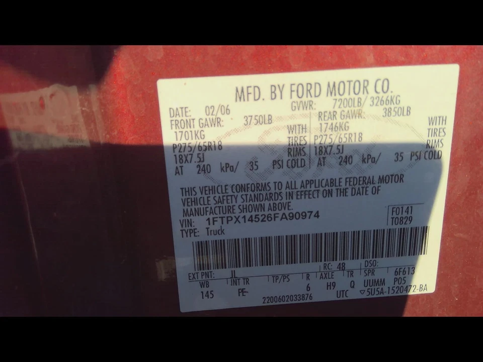 Placa flexible de transmisión automática usada se adapta a: camioneta Ford F150 2006 a 8-330 5,4 G Foto 3 de 4