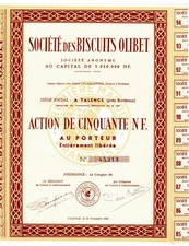 Biscuits OLIBET &ndash; 50 NF 1962 &ndash; ohne Stempelaufdrucke