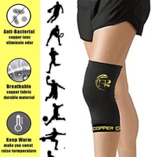 Copper Infused Calf Support Brace Compression Sleeve Socks Leg Shin Splint Ankle