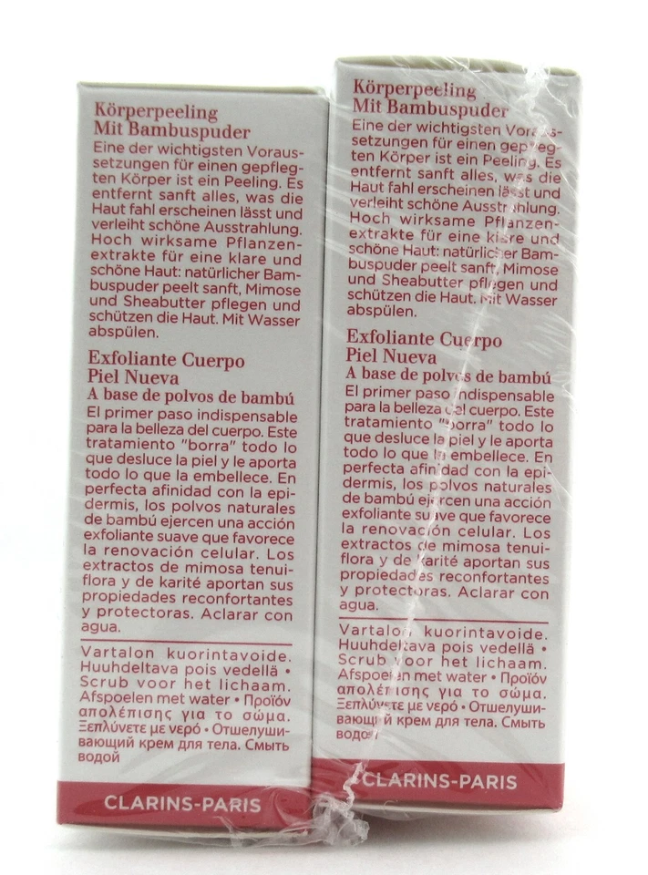 Clarins Exfoliating Body Scrub For Smooth Skin With Bamboo 8 ml. Lot of 10 New - Image 3 of 4