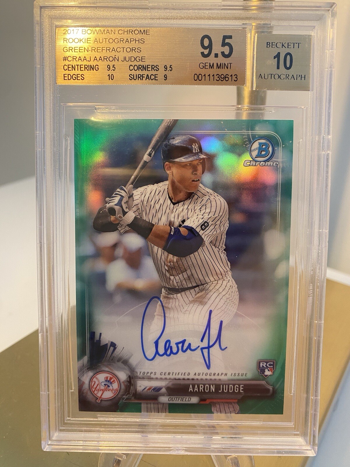 2017 Bowman Chrome Aaron Judge Autograph