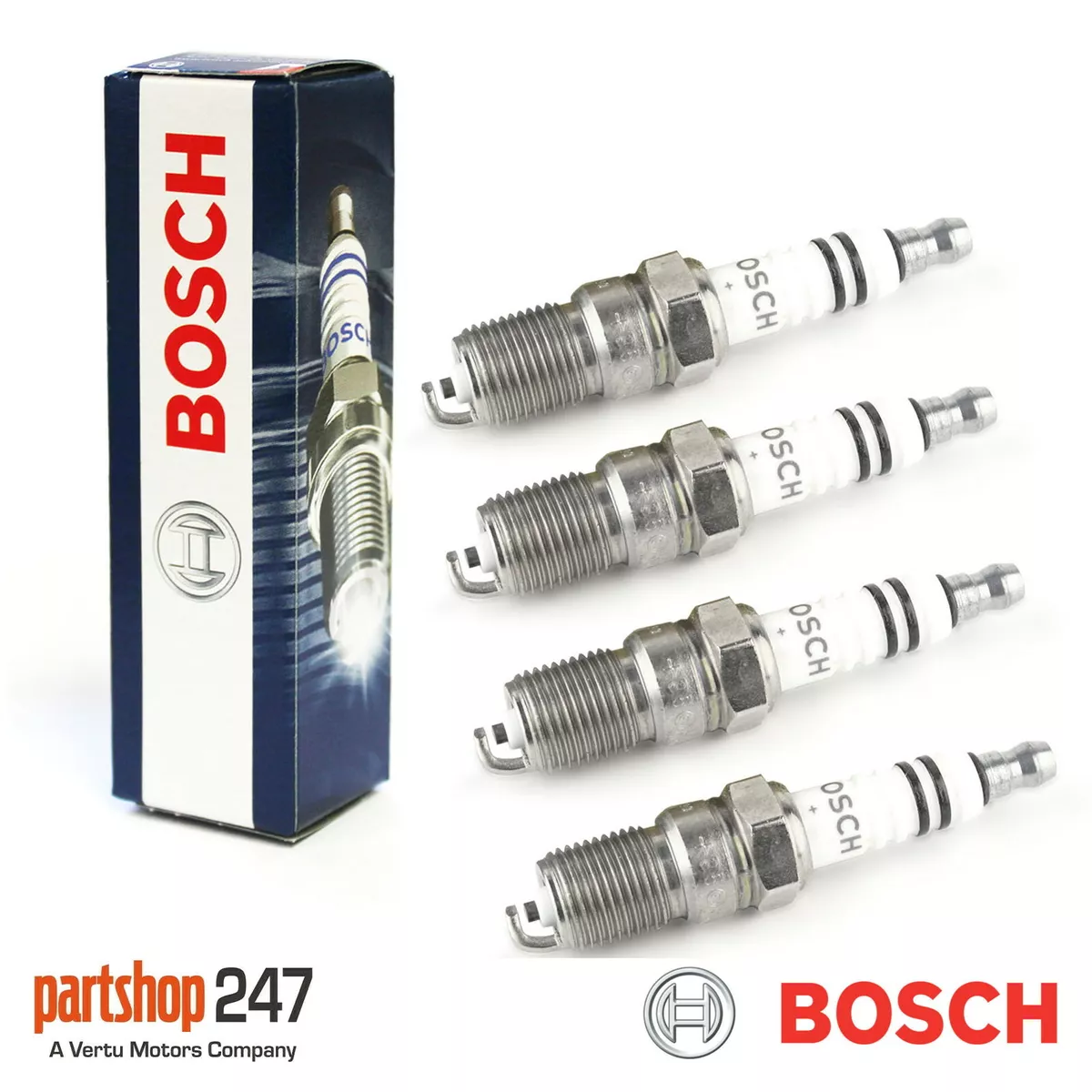 Spark Plugs x 4 Bosch Super 4 Fits Mini R50 R52 R53 1.6 One Cooper