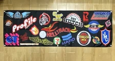 BMX Bike Logo Flag Helltrack Banner JMC CW Rad Racing  2x6ft Art Poster