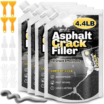 Concrete Crack Filler, 4.4LB Cement Crack Filler, Magic Crack Filler for Concret