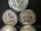 8 Coin 1988-S OLYMPIC Silver Dollar LOT OF EIGHT w/Capsules 6.18 oz — photo 2