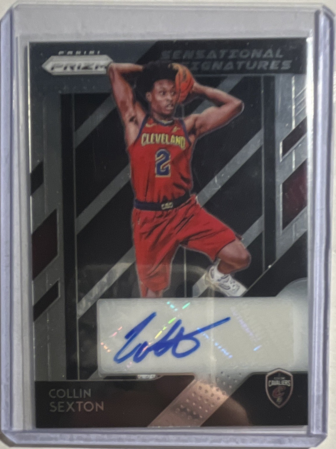 Panini 2018-19 Prizm Collin Sexton Sensational Signatures Auto SS-CSX Cavaliers