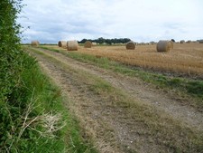 Photo A3 Bales of hay, Otterden Slade/TQ9354 A common sight in late Aug c2012