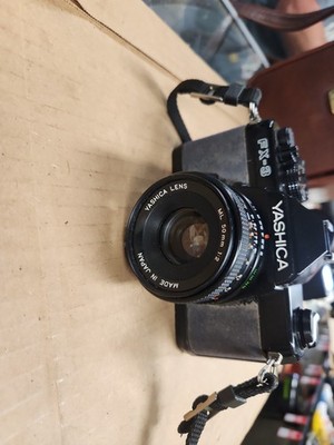 Yashica FX-3 35mm SLR Film Camera w/ Yashica Lens ML 50mm 1:2 And Carry Case