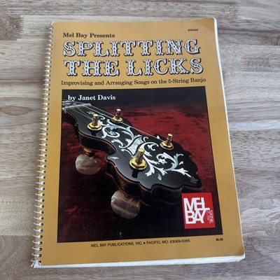 Splitting The Licks 5-String Banjo Improvising Arranging Mel Bay Janet Davis