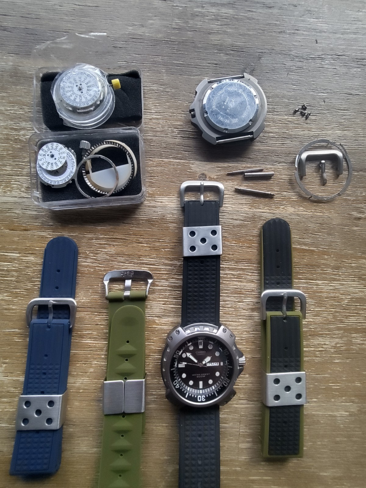 Rare Casio MD-703 Vintage Diver  Set  Japan Uhr Taucheruhr TOP!