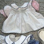 Vtg Cabbage Patch Kids Blue Dress & Bloomers Canada LTEE  1983 Plus Pink Dress — photo 4