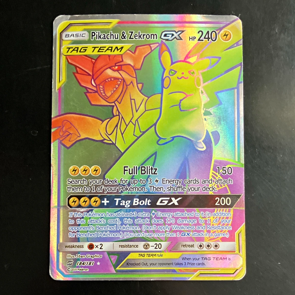 Lightning Pikachu Pokémon TCG Secret Rare Individual Collectible