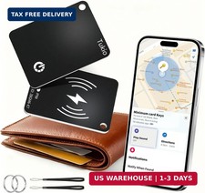 Wallet Tracker Card, Air Tracker Tag for Wallet Work with Apple Find My iOS onl