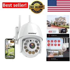 Wireless 2K Panoramic Security Camera - 360  Night Vision  Motion Tracking