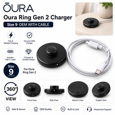 GENUINE Oura Ring Gen 2, Size 9 CHARGER With Cable