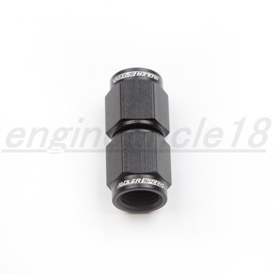 US SHIP AN3 -3AN Female to AN-3 Female Union Aluminum Fuel Fitting Adapter Black