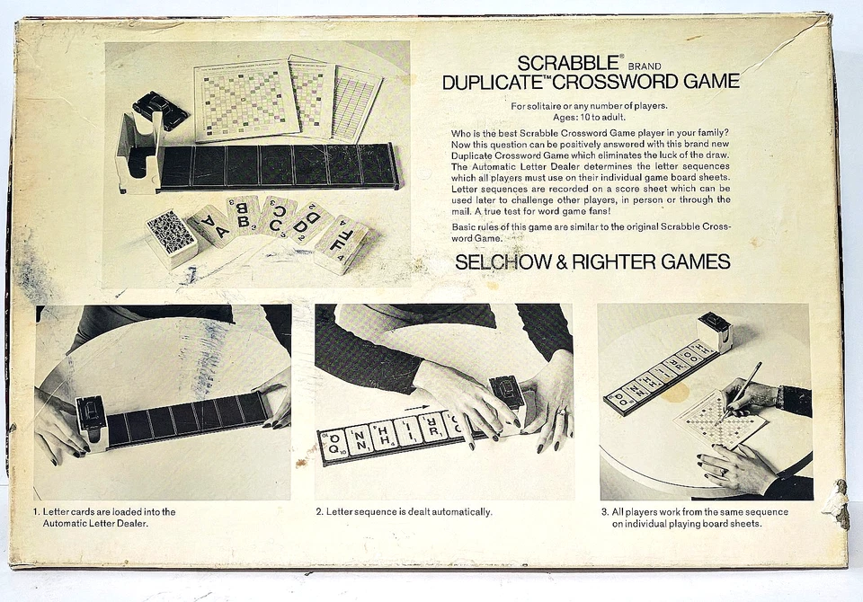Scrabble Brand - Duplicate Crossword Game - Complete - Vintage Board Game - 1975 - Image 2 of 4