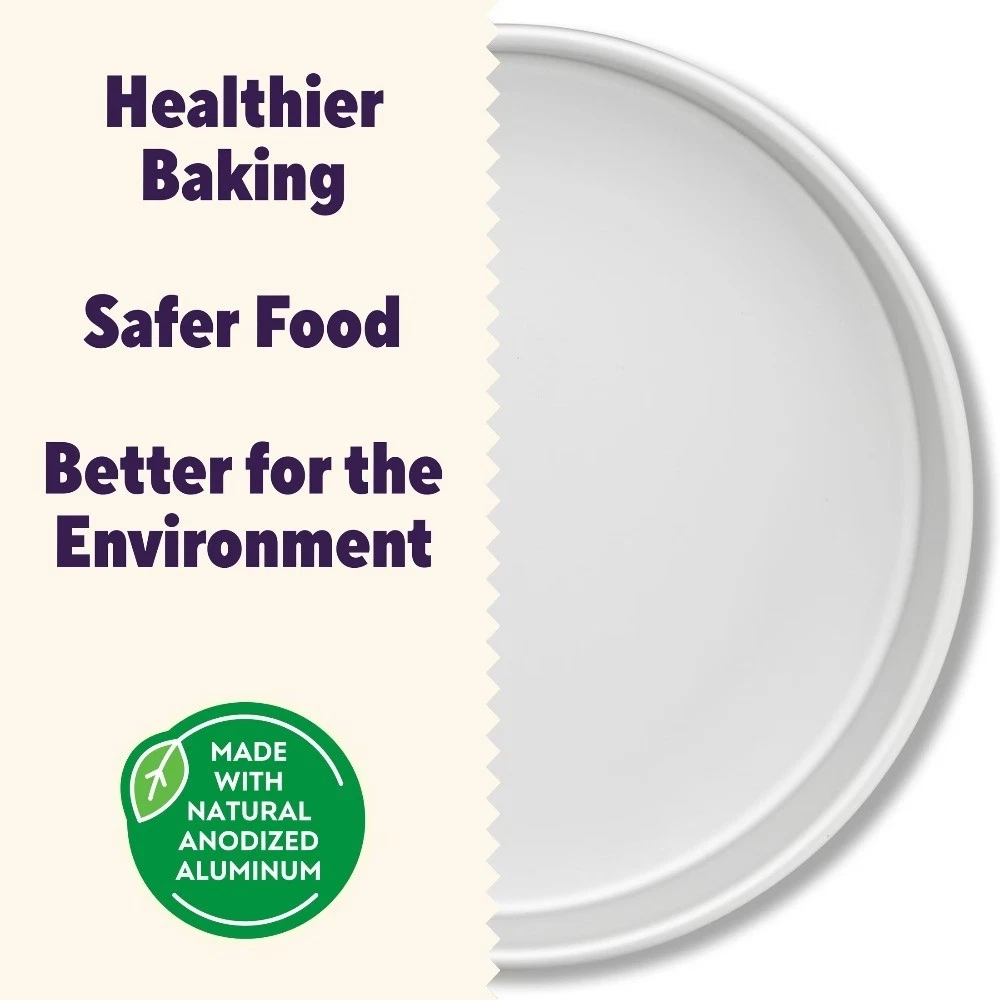 8-Inch Round Aluminum Cake Pan 2-Inch Depth for Baking - thumbnail 4
