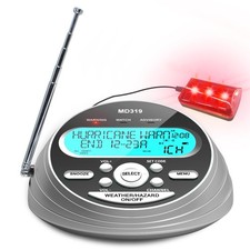 NOAA Weather Radio-S.A.M.E. Localized Programming,Weather Alert Silver Grey