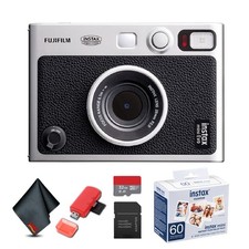 FUJIFILM INSTAX MINI EVO Hybrid Instant Camera Black , MICRO SD TO SD ADAPTER