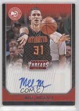 2016-17 Panini Threads Auto Mike Muscala #2 Auto 05fy