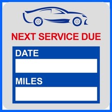 2 inch 60 PCS Next Service Due Static Cling Oil Change Stickers