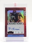 JA'MARR CHASE 2021 CONTENDERS ROOKIE TICKET ROOKIE AUTO RED ZONE FOTL #105 Q0660
