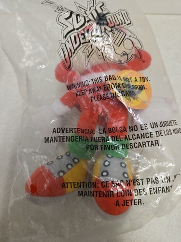 Vintage New/Old Stock Sealed Sonic The Hedgehog & Knuckles Denny's Plush NEW - Afbeelding 4 van 5