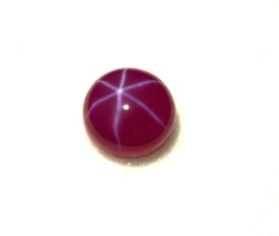 2-3 Ct Natural 6 Rays Red Star Ruby Certified Round Cabochon Loose Gemstone