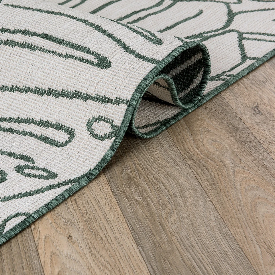 Tapete Rugshop externo resistente às intempéries tapete reversível tapetes internos/externos 8x10 - Imagem 4 de 4