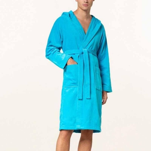 Women Vossen Robe Turquoise Cotton 38 / M / 46
