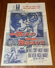 THE BOLD AND THE BRAVE Mickey Rooney ORIGINAL 1960 1-SHEET MOVIE POSTER
