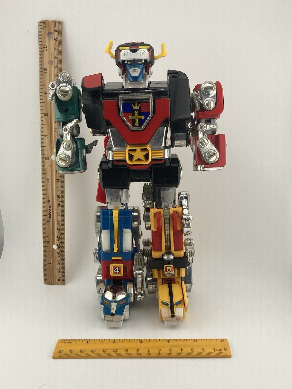 Vtg VOLTRON 12" Lionbot Golion 1981 Y&K GB-36 Diecast Made in Japan INCOMPLETE