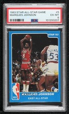 1983 Star NBA All-Star Game Marques Johnson #5 PSA 6 15ho
