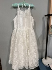 Davids Bridal Dress Girls Size 8 Flower Girl Wedding Communion Holiday Formal
