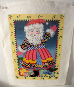 Mary Engelbreit SANTA Needlepoint Canvas 12 x 15.5"
