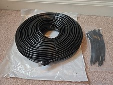 Voietolt Cat 6 Outdoor Ethernet Cable 225 feet 10Gbps w/ Ties  NEW OPEN