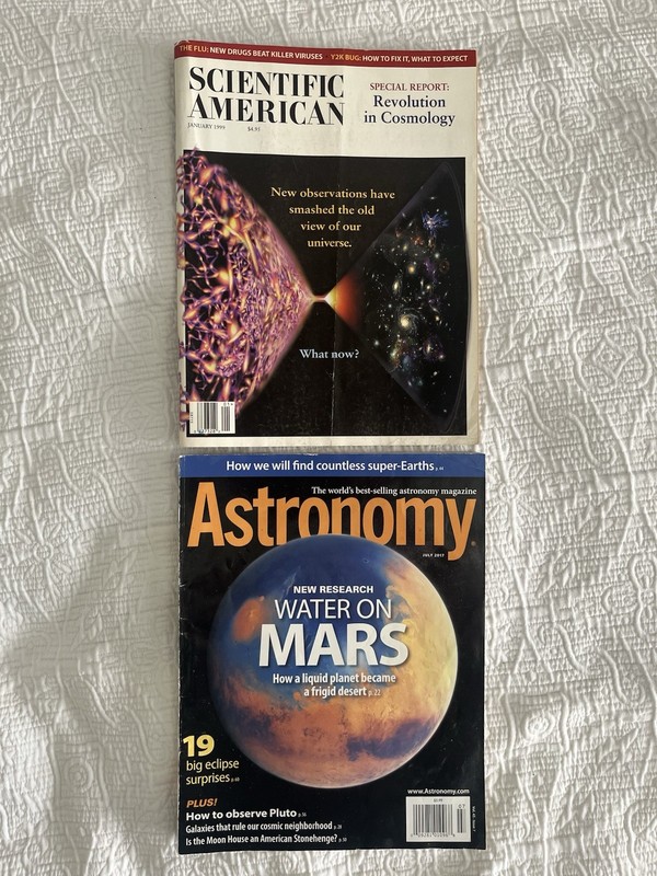 Scientific American (January 1999) & Astronomy (July 2017) -  Mars, Universe