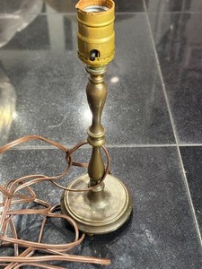 Antique Brass Table Lamp Original